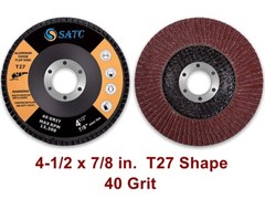 60PCS 40 Grit 4-1/2″ Flap Sanding Disc 4.5 Angle Grinder Grinding Wheel Abrasive
