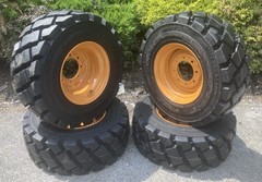 4-12X16.5 HD FOAM FILLED Skid Steer Tires-Wheels/Rims for Case-12-16.5-NO FLAT