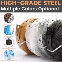 Metal Strap 1-Inch x 33FT 0.6mm Thickness for Pipe Support Pipe Hanger Strap