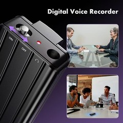 64GB Digital Voice Recorder with Playback Small Recording Device Portable Mini