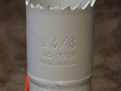 #22 Marvel Armstrong Blum 1-3/8″ Hole Saw, 2″ Cutting Depth HSS Tooth Edge 4/6MT