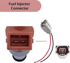 4PCS Fuel Injector Connectors with Pigtail Wiring Harness