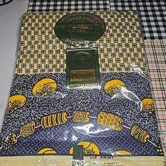 6 Yards VIP Super Prints By Prestige 100% Cotton African Wax Fabric New