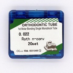 20 Sets New Dental 1st Molar Roth 022 Single Bonding Non-Convertible Buccal Tube