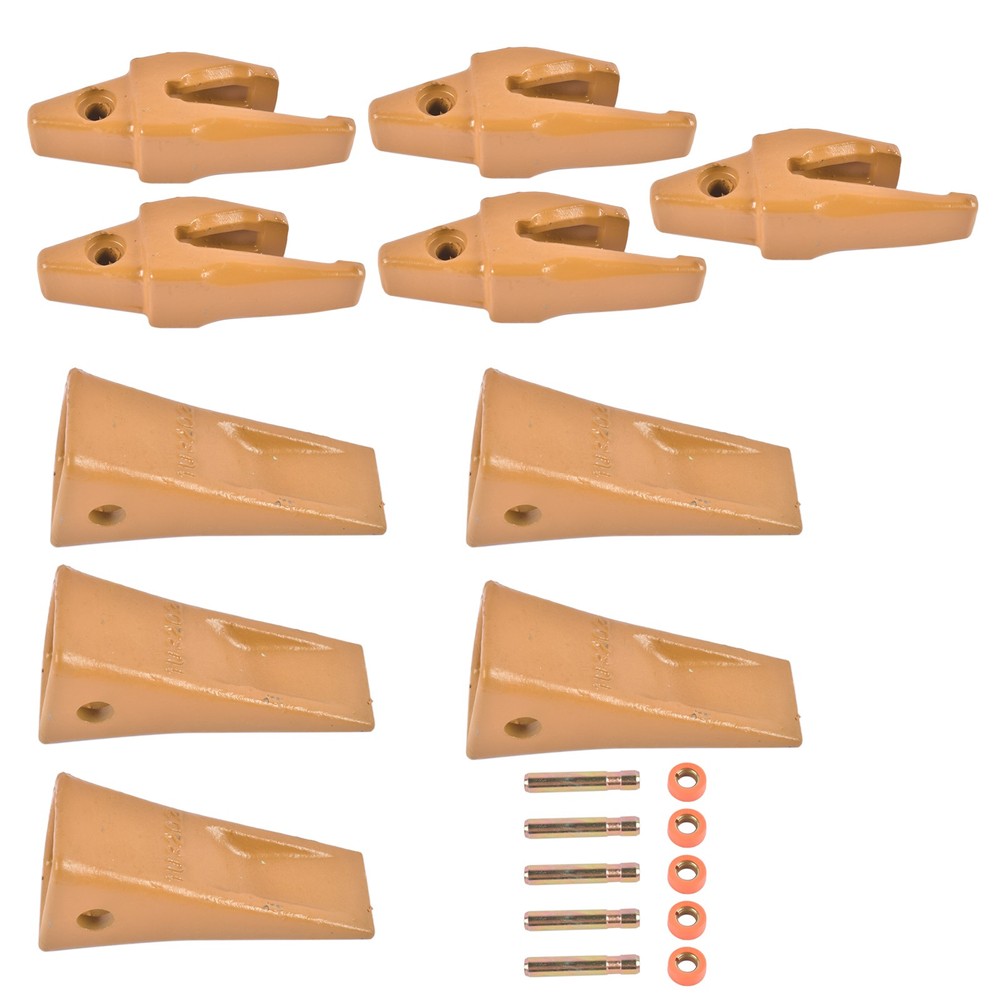 Brand New 1193204 Backhoe Bucket Shanks & 1U3202 Bucket Teeth with Pins Retainer