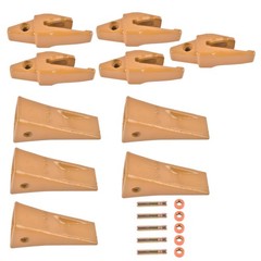 Brand New 1193204 Backhoe Bucket Shanks & 1U3202 Bucket Teeth with Pins Retainer