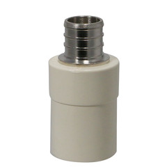 1 PIECE 3/4″ PEX X 3/4″ CPVC TRANSITION COUPLING ADAPTER (LEAD FREE BRASS