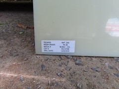 24″ x 48″ x 1/4″ off-white Wear-Resistant Nylon sheet