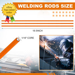 3 Pcs Sticks 56% Bag-7 Silver Alloy Brazing Rods 18″ Flux Coated Silver