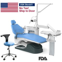 Dental Unit Chair Computer Controlled DC Motor /Folding Chair with Turbine Unit
