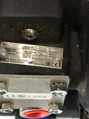 ARO 666152-2Eb-C Double Diaphragm Pump, Cast Iron, Air Operated, Santoprene, 90