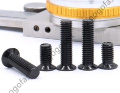M2 M2.5 M3 M3.5 M4 M5 M6 Black Steel Phillips Countersunk Flat Head Screws Bolts