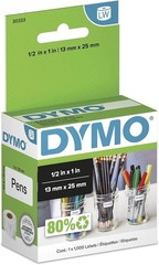DYMO Authentic Extra-Small Multi-Purpose Labels, White 1/2″ x 1″ 1 Roll of 1000
