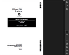 JOHN DEERE 750 TRACTOR OWNER SERVICE REPAIR SHOP MANUAL PDF FILE ON USB