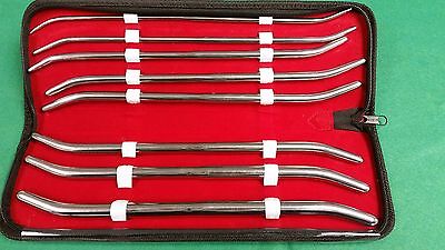 NEW PREMIUM GRADE PRATT DILATOR SOUNDS 8/SET SURGICAL MEDICAL INSTRUMENTS