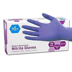 Powder-Free Nitrile Exam Gloves, Large Size, 100 Count – Medical & Safety Use