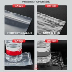 100 4 x 5″ Clear Reclosable Zip Seal Bag Plastic 4 Mil Lock Bags Jewelry Zipper