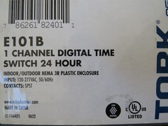 Tork E101B 1 Channel Digital Time Switch 24 Hour