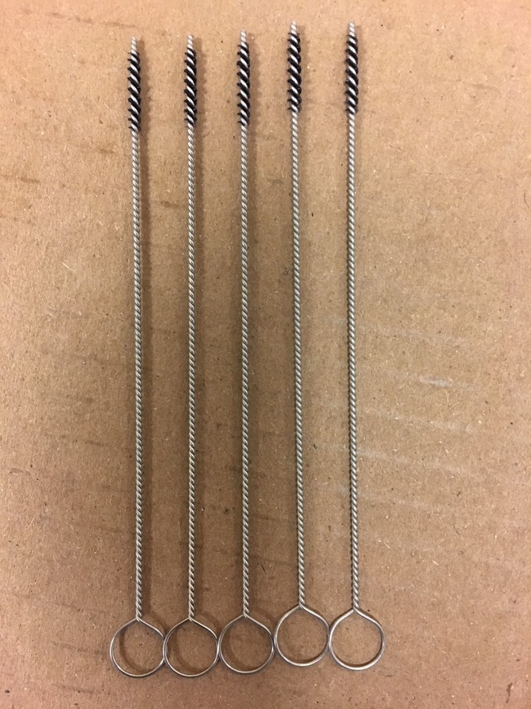 HIGHTBRUSH 20241 MINIATURE 1/16” NYLON TUBE BRUSH  5 PACK