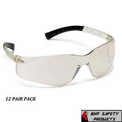 PYRAMEX ZTEK SAFETY GLASSES I/O MIRROR INDOOR/OUTDOOR LENS WORK S2580S (12 PAIR)