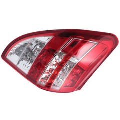 2009-2012 Toyota RAV4 Left Driver Tail Light Halogen Clear Lens Red 8156142130