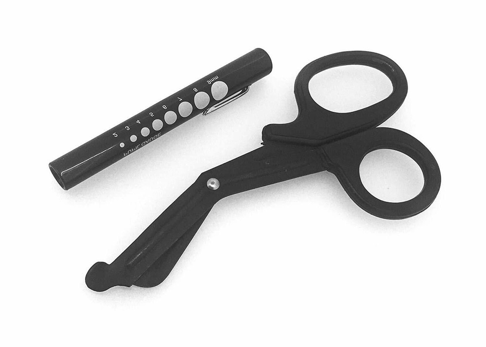 Set of 2 pcs EMT First Responder 7.5″ Shears + Pen Light