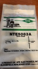 NTE 1W ZENER DIODE SELECT VOLTAGE FROM MENU
