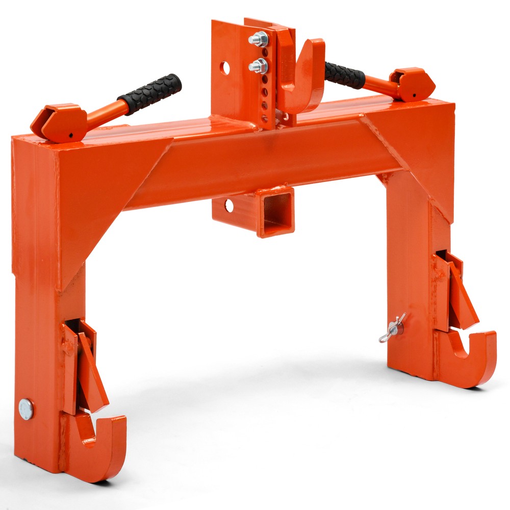 3 Pt Quick Hitch Adapter For Category 1 & 2 W/ Adjustable Bolt Tractor 3000lb