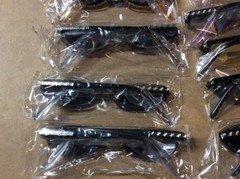 ASSORTED BOX OF SUNGLASSES SUN GLASSES SET OF 12 GLASS COLORED SMALL LENS