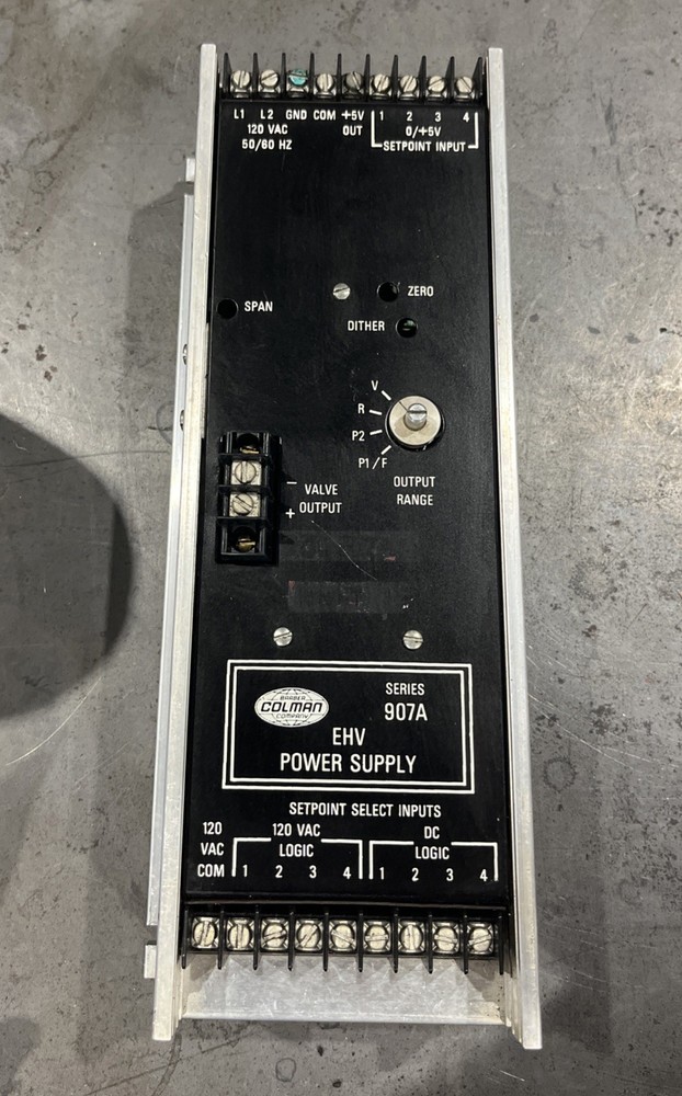 🔥BARBER-COLMAN 907A EHV POWER SUPPLY 120 VAC 50/60 HZ, Used Free Shipping🇺🇸