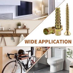 65 Packs Heavy Duty Hollow Wall Anchors with Screws, Loose Hinge and Stripped…