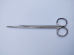 Metzenbaum Scissors 18 cm straight fine blade Professional Quality