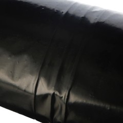 3.5 Mil 10 ft x 25 ft Black Plastic Sheeting Roll for Covering Protection Tarps