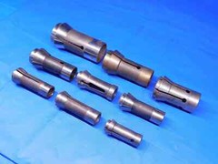 9 PCS LOT OF SOUTHWICK & MEISTER TF SERIES COLLETS SIZES RANGE FROM .106 TO 1.26