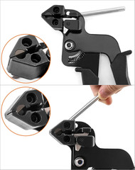 Cable Tie Gun, Stainless Steel Zip Tie Tightener Wrap Tool, Self-locking Metal Z