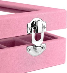 EONGOA Jewelry Box Rings Organizer Tray 7.87 x 5.90 x 1.77 inches, Light Pink