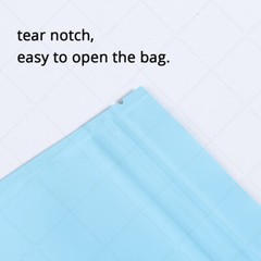Multi-Color & Size Matte Finish Foil Mylar Double-Sided Zip Lock Pouch Bag M