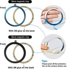 Universal Magnetic Stick on Ring For Magsafe Wireless Charger iPhone 14 13 12