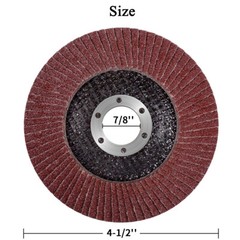 60PCS 40 Grit 4-1/2″ Flap Sanding Disc 4.5 Angle Grinder Grinding Wheel Abrasive