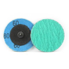 200 Pack – 2″ 60 Grit Zirconia+Grind Aid Quick Change Sanding Discs Type R Roloc