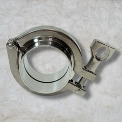 DENORD Stainless Steel Tri-Clamp (Tri-Clover Clamp) + 2 Pcs SUS304 Sanitary
