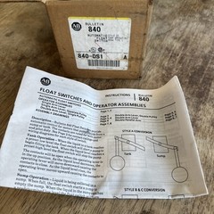 ALLEN BRADLEY 840-DS1 SER. A 600VAC NSNP FLOAT SWITCH