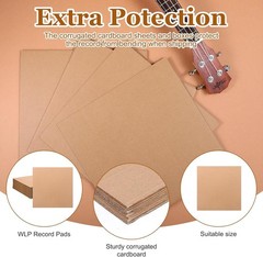 50 Pack 12×12 Corrugated Cardboard Sheets LP Record Shipping Inserts Pads Craft