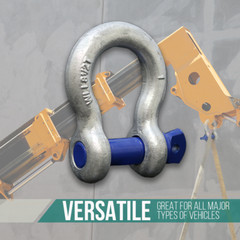 1″ Shackle Screw Pin Clevis Rigging Forged – 8.50 Ton, Rust/Corrosion Resistant