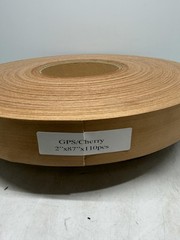 New Roll GPS / Cherry Veneer Edging 2″ x 87″ x 110 pcs 1/64″ thick .02″ & .5mm