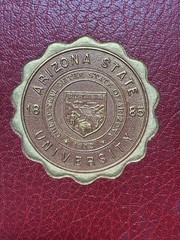 Vintage National 83-381 3 Ring Binder Arizona State University Embossed ASU