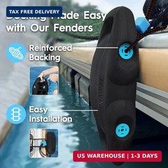 AWEMUFA Boat Fenders Easy to Install Bumper for Docking Ideal Fender for Pontoon