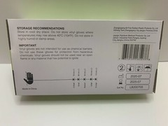 Large Vinyl Gloves Latex Free Rubber, Disposable, Clear, 100-Count, Powder Free