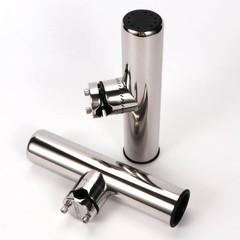 2PCS Stainless Tournament Style Clamp on Fishing Rod Holder for Rails 7/8″ to…