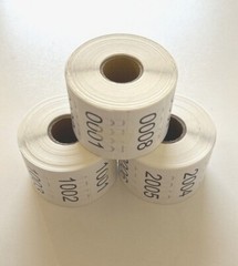 3000 Labels Consecutive Number Inventory Stickers Labels 2″ x 1″ Customize